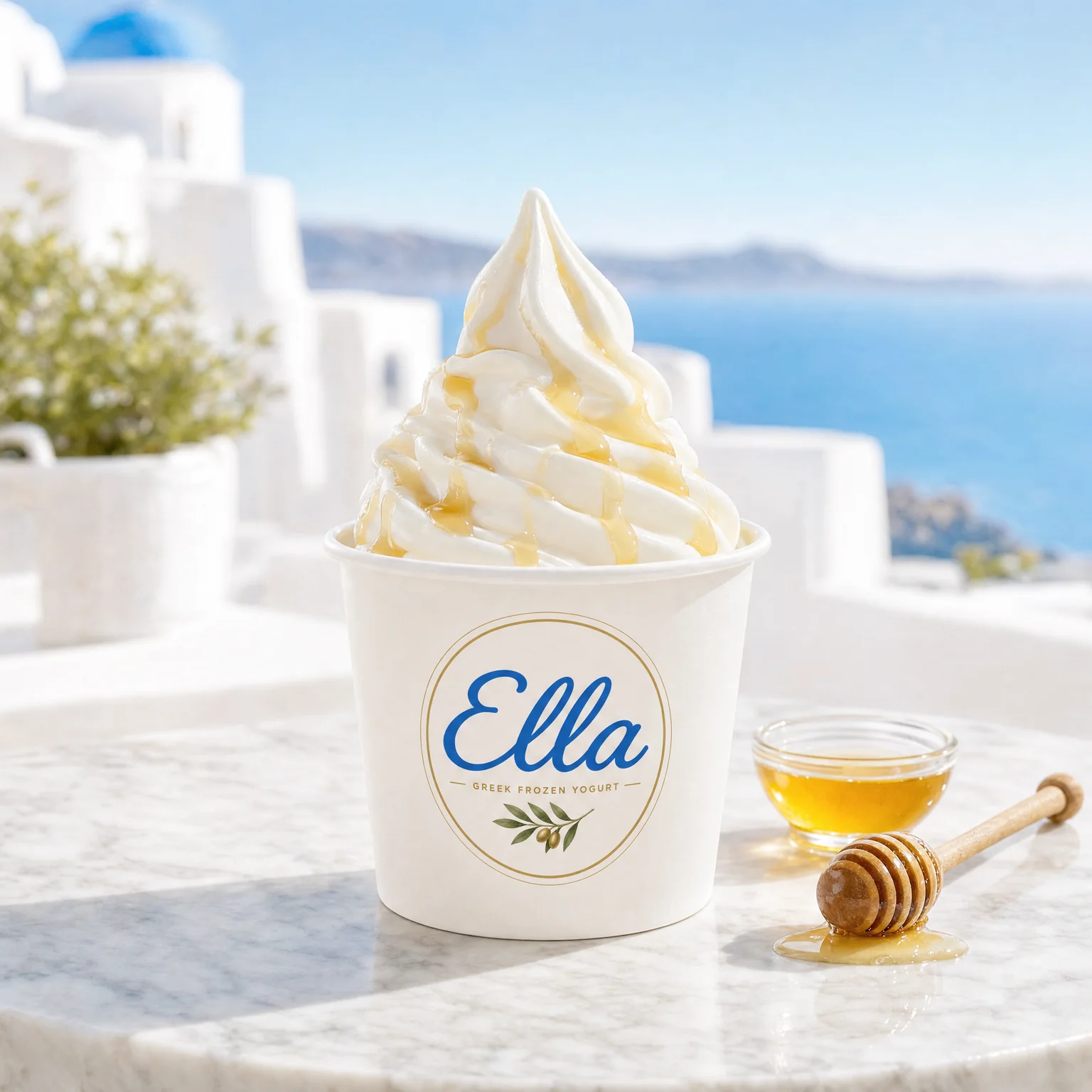 Ella Simply Perfect Greek frozen yogurt with golden honey